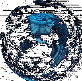 Network globe animation
